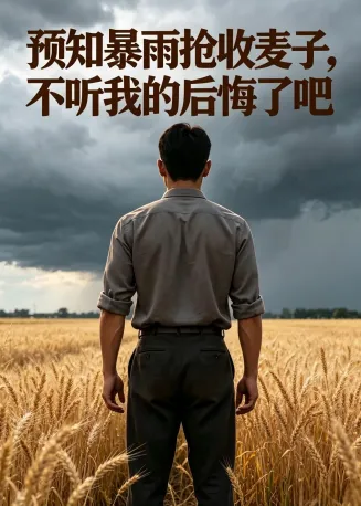 预知暴雨抢收麦子,不听我的后悔了吧